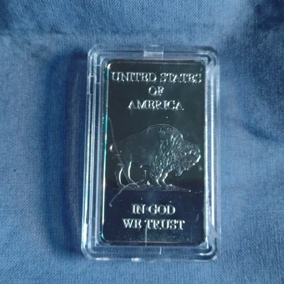 Silver Bullion Metal Bar - 1 Troy Ounce - Picture 2 of 3